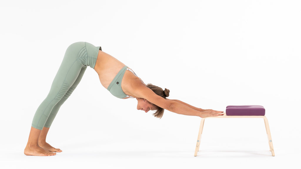 Toe Stand - This posture will help develop balance and stillness. It  stretches and strengthens the feet, legs, knees, hips, abdomen, and lower  back., By Yogafreak studio