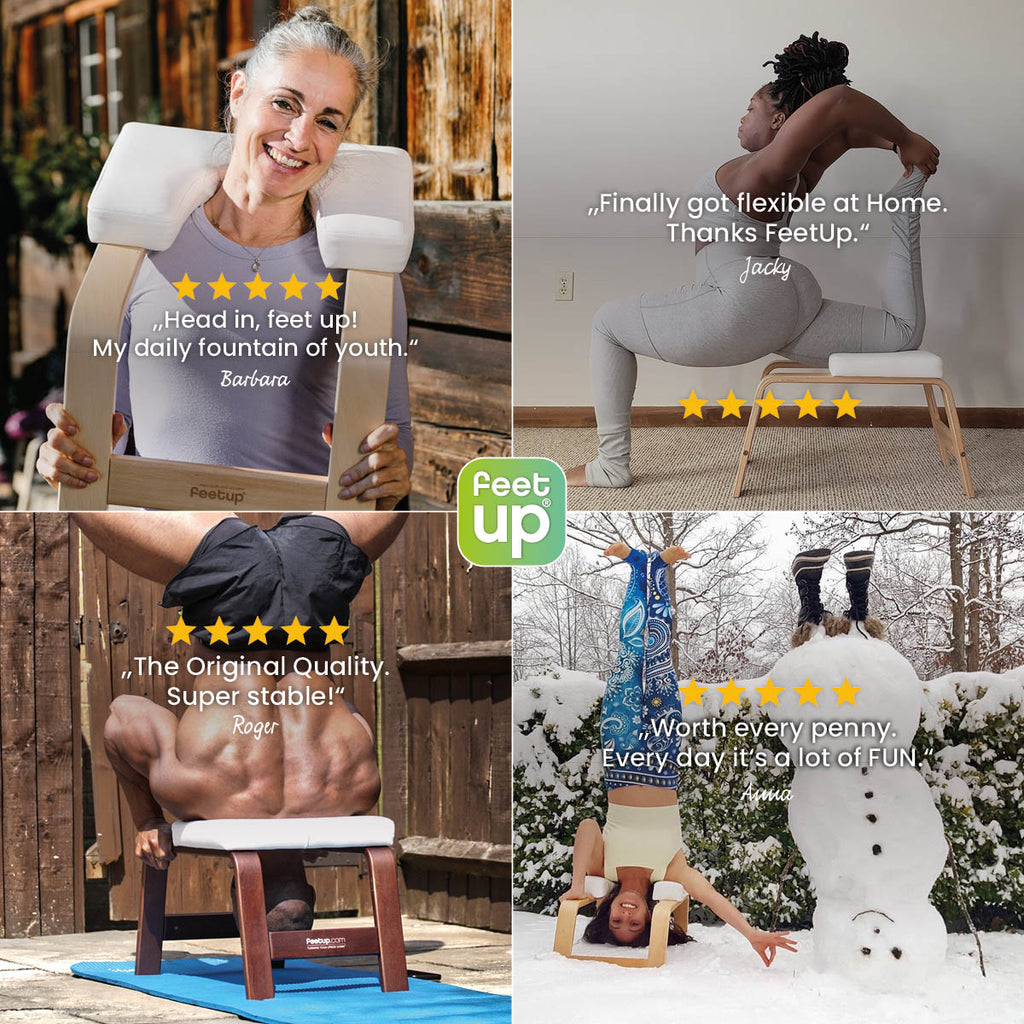 FeetUp Trainer  World's Best Yoga Headstand Bench & Inversion